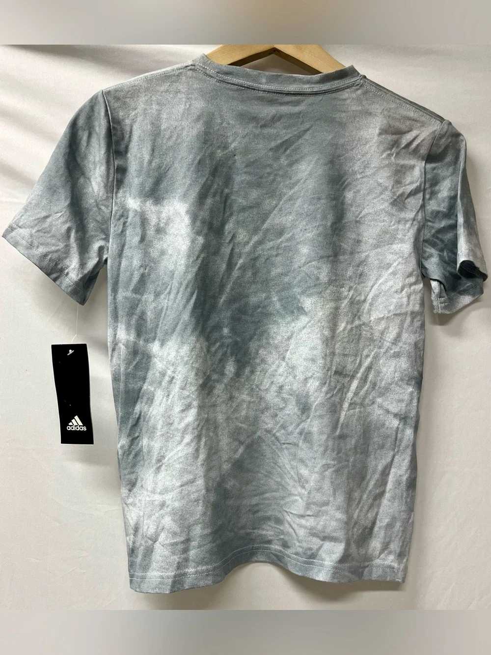 Brand New-Kids Adidas Logo Tee in color Blue Oxide with Bright Orange Logo